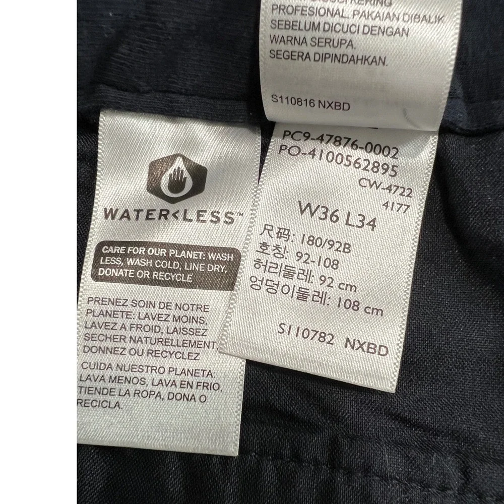 Dockers Comfort Khaki Mens 36x34 Tan Relaxed Fit Pleated Stretch Chino Pants D13